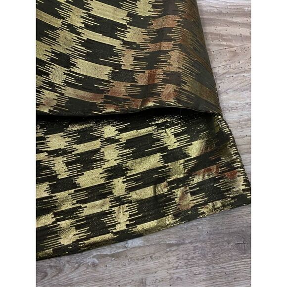 Space Style Concept Gold Holiday Italian Party Skirt Size 42 Med - Picture 5 of 9